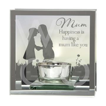 REFLECTIONS OF THE HEART MIRROR TEA LIGHT - MUM
