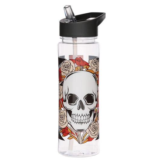 Water Bottle Union Jack Skulls and Roses