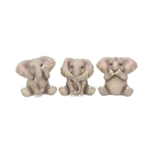 Three Baby Elephants Figurine Elephant Figurines