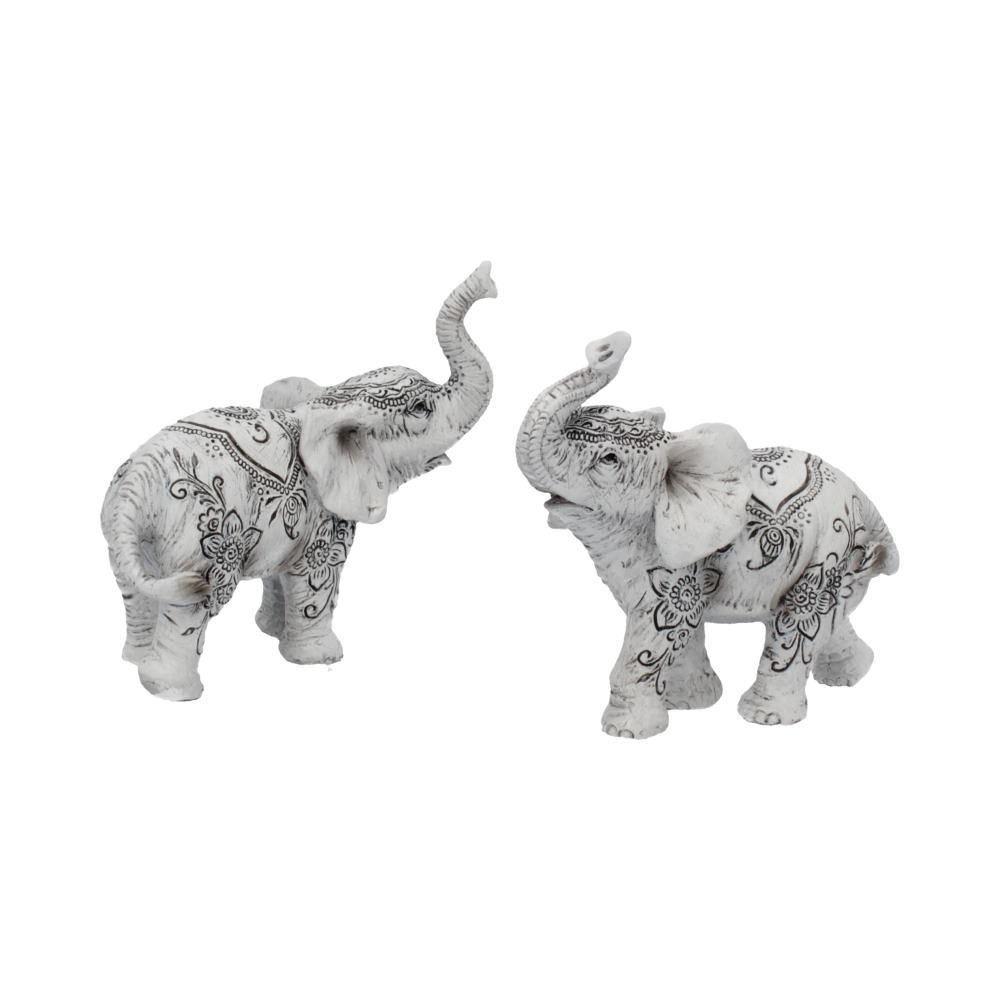 Henna Harmony Elephant Calf Figures (Set of 2)