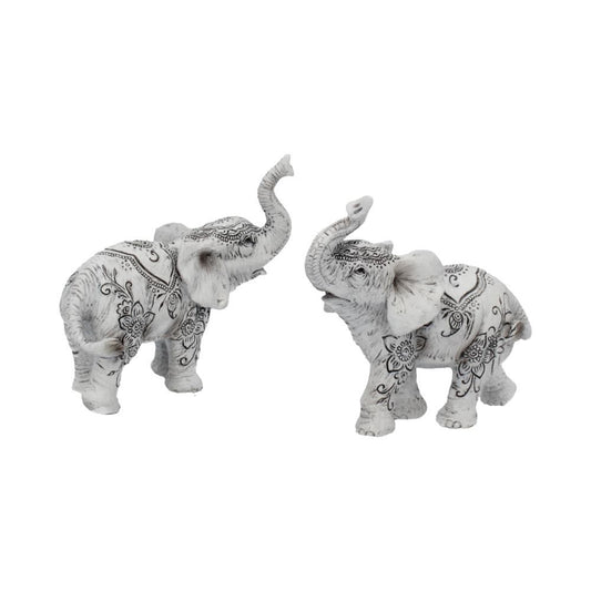 Henna Harmony Elephant Calf Figures (Set of 2)