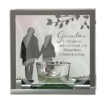 REFLECTIONS OF THE HEART MIRROR TEA LIGHT - GRANDMA