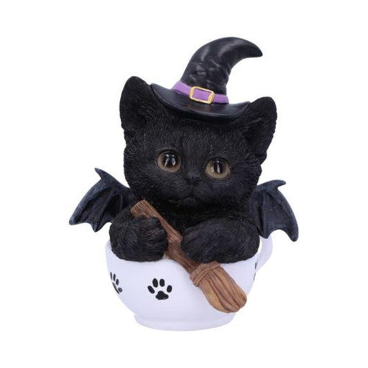 Black Cat in Cup Ornament