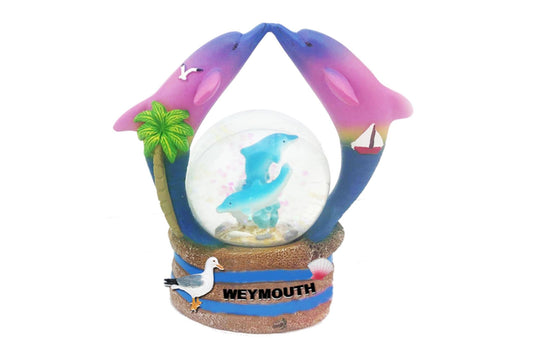 Kissing Dolphins Snow Globe
