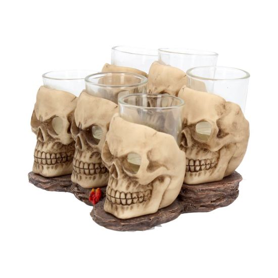 Six Shooter Skulls - Shot Glass Set
