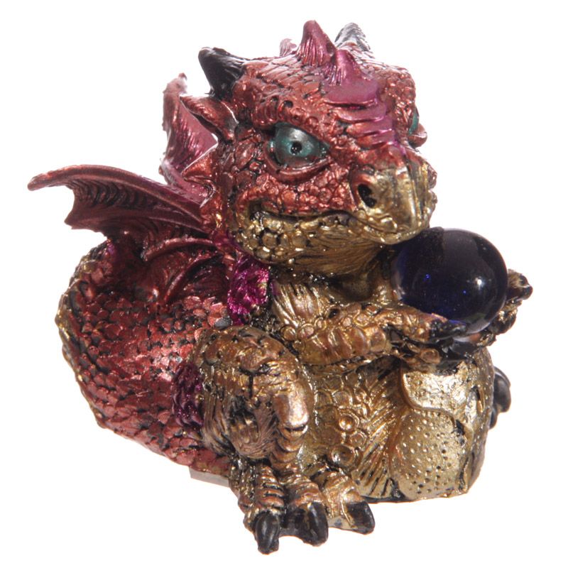 Cute Baby Dragon with Crystal Ball