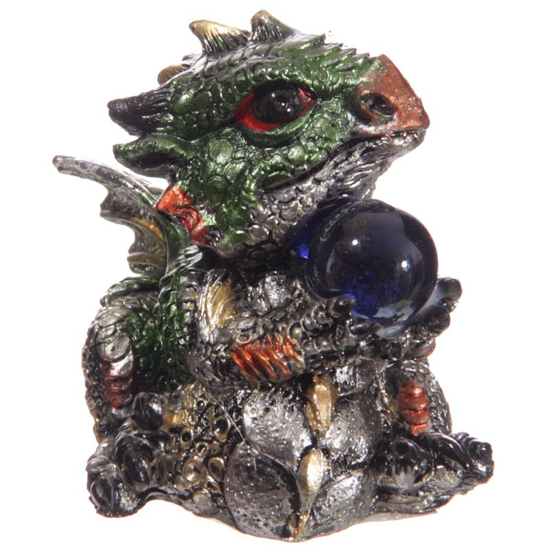 Cute Baby Dragon with Crystal Ball