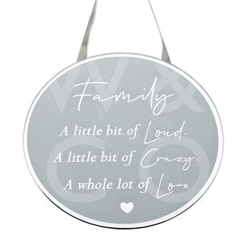 REFLECTIONS PLAQUE - FAMILY A LITTLE BIT