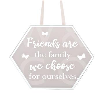 REFLECTIONS PLAQUE - FRIENDS ARE FAMILY