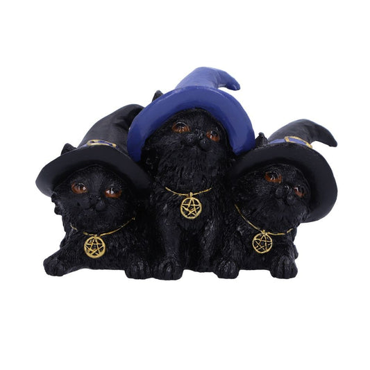 Familiar Felines Black Cats in Witches Hats Ornament