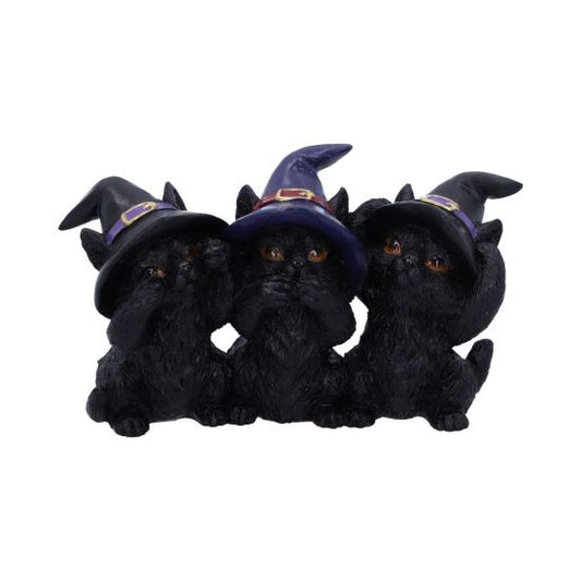 Three Wise Black Cats Ornament