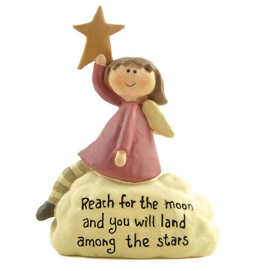 Angel Ornament - Reach for the Moon